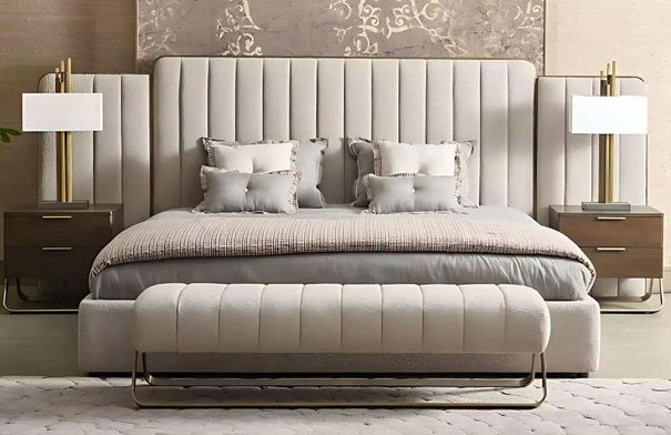 VENZA Velvet Bedroom Set