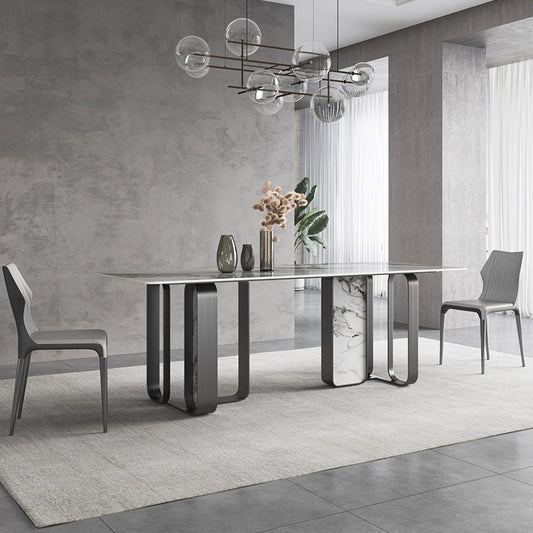 Miras Black Dining Table – 180 × 90 cm