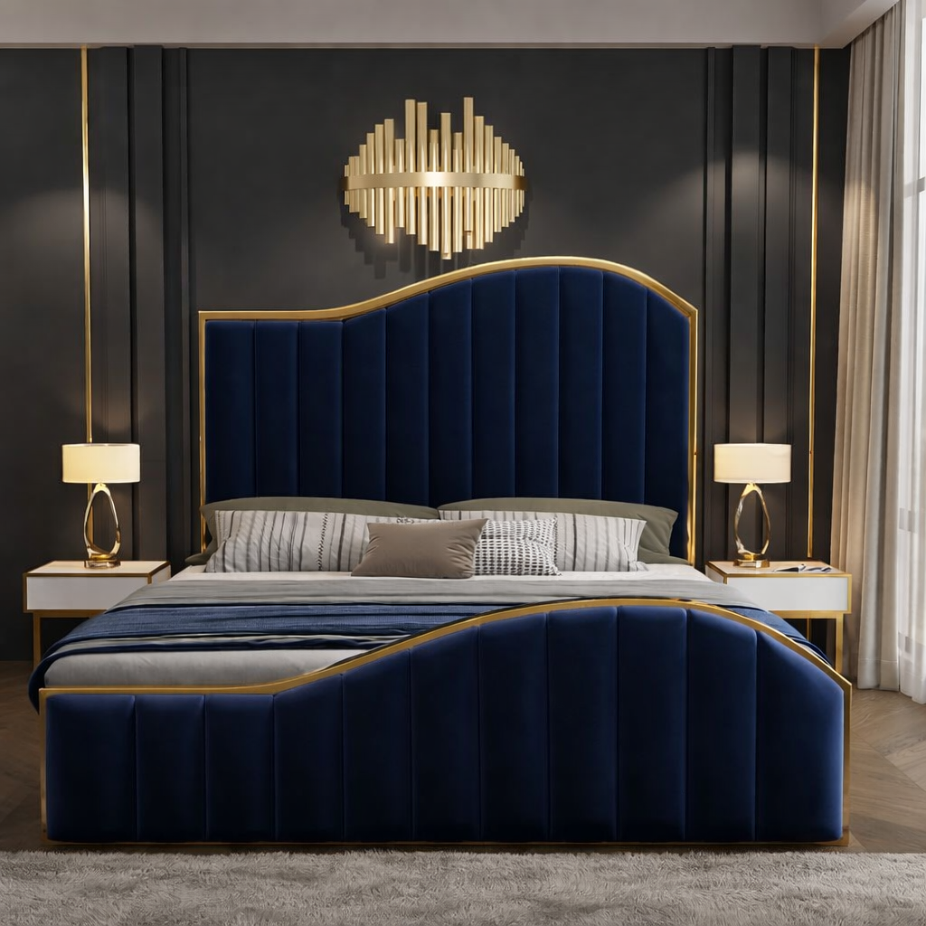 Piano Bed Frame – Blue