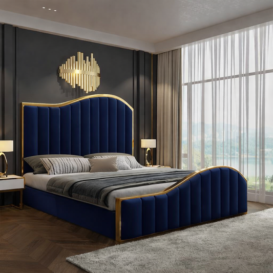 Piano Bed Frame – Blue