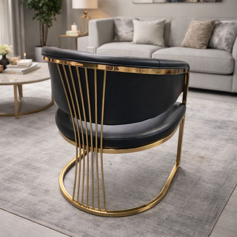 Harpy Black & Gold Dining Chair – Set of 6