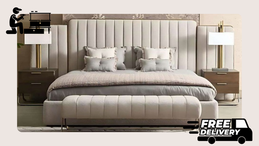 VENZA Velvet Bedroom Set